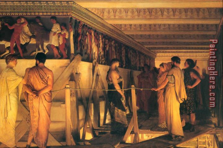Sir Lawrence Alma-Tadema Phidias Showing The Frieze of The Parthenon to His Friends